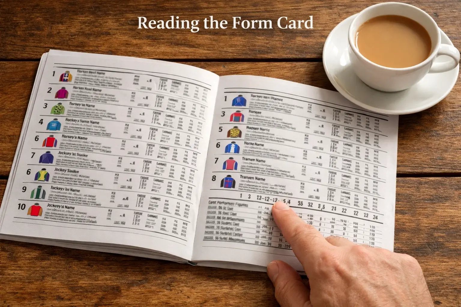 UK horse racing form card symbols and figures explained for bettors